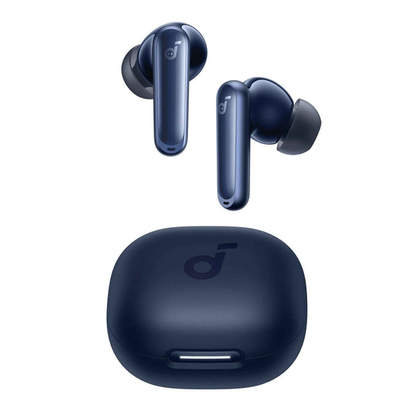 Soundcore by Anker P40i ANC Wireless Earbuds, 60H Playtime, Bluetooth 5.3 with 2 - in - 1 Stand Charging Case, 11mm Drivers, AI 6 - Mic Calls, IPX5, Navy Blue - Revel Smart