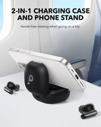 Soundcore by Anker P40i ANC Wireless Earbuds, 60H Playtime, Bluetooth 5.3 with 2 - in - 1 Stand Charging Case, 11mm Drivers, AI 6 - Mic Calls, IPX5, White - Revel Smart