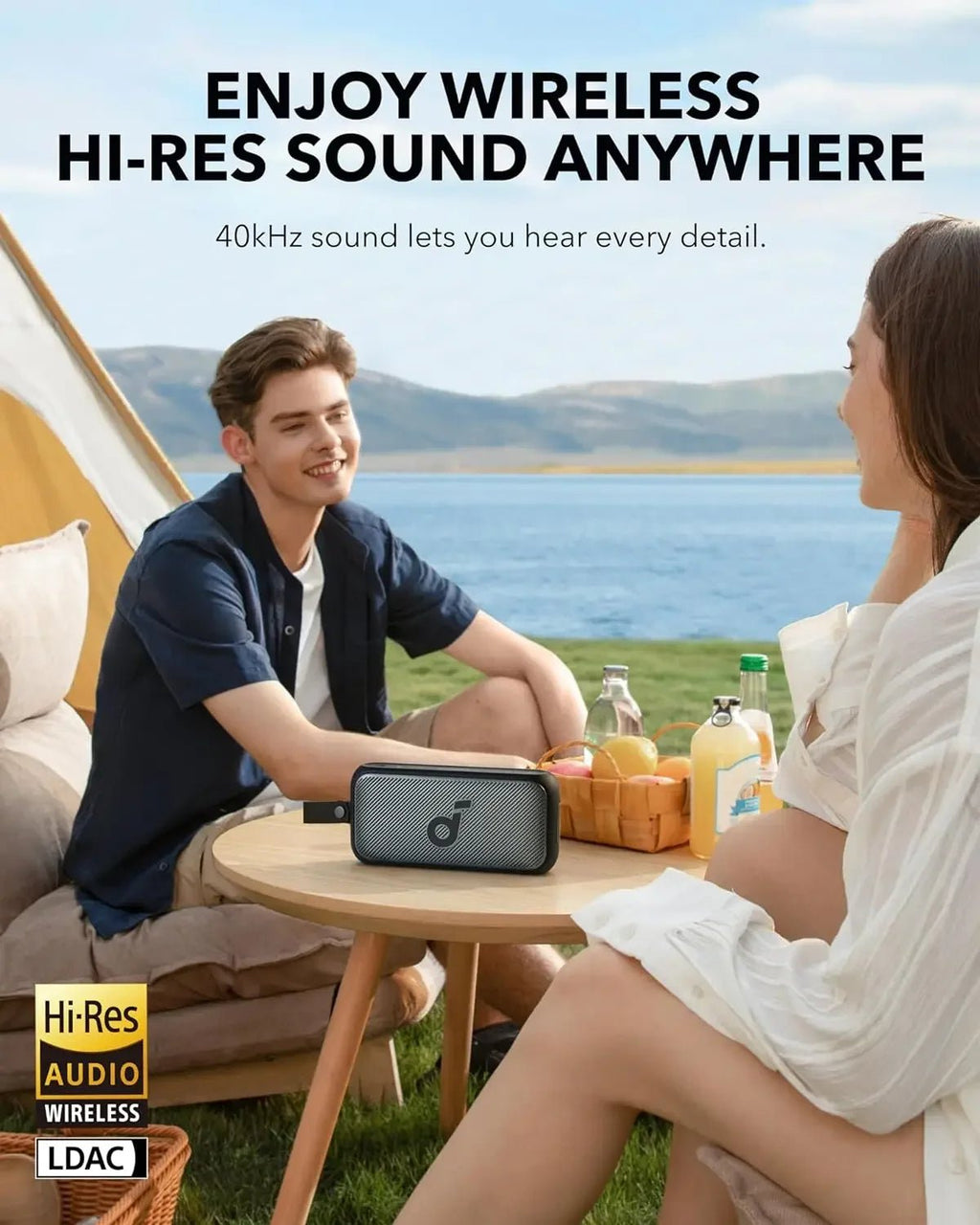 Soundcore Motion 300 Portable Bluetooth Speaker – 30W Hi - Res, Blue - Revel Smart