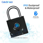 TTLock Fingerprint Smart Padlock – Waterproof Bluetooth App Unlock + USB Rechargeable - Revel Smart