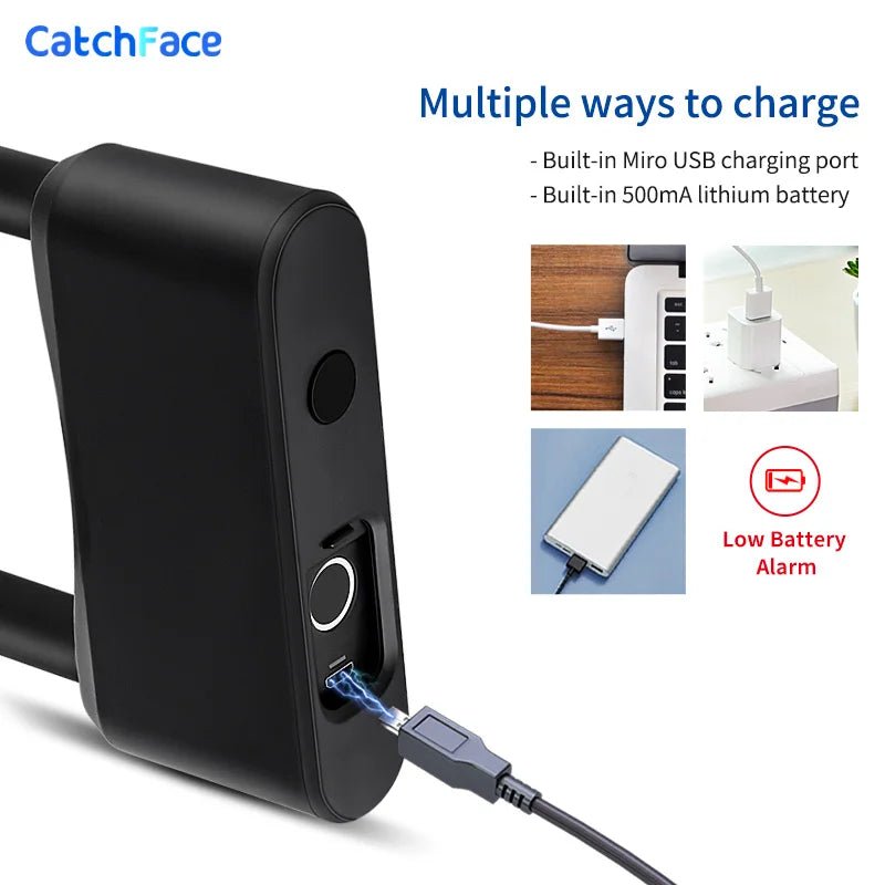 TTLock Fingerprint Smart U - Lock – Waterproof Anti - Theft Bike/Scooter Lock, USB Rechargeable - Revel Smart
