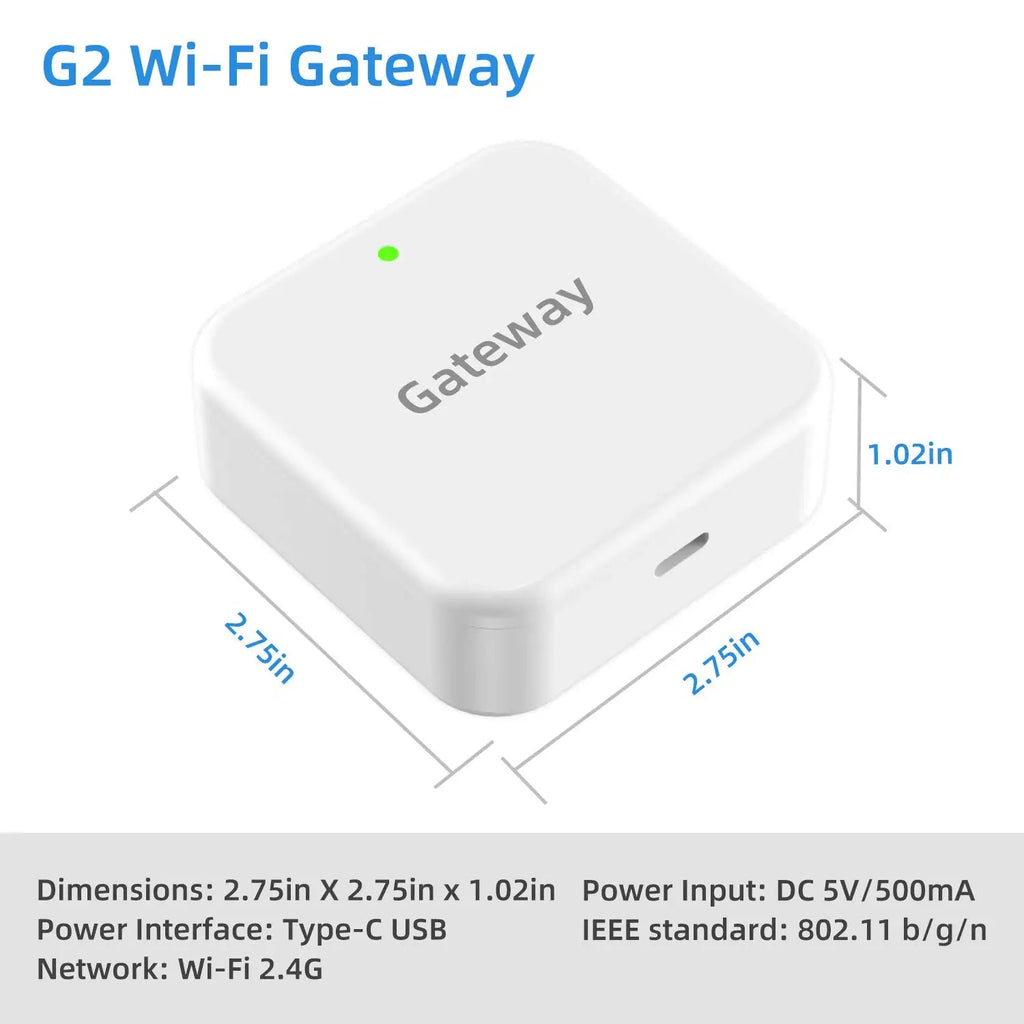TTLock G2 WiFi Gateway – Remote Control Bridge for TTLock Bluetooth Smart Locks - Revel Smart