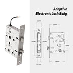 TTLock Smart Mortise Door Lock – Fingerprint, Keypad Password & IC Card Access - Revel Smart