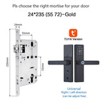 Tuya WiFi Smart Door Lock – Fingerprint, IC Card & Touchscreen Keypad (520TUYA) - Revel Smart