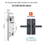 Tuya WiFi Smart Door Lock – Fingerprint, IC Card & Touchscreen Keypad (520TUYA) - Revel Smart