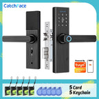 Tuya WiFi Smart Door Lock – Fingerprint, IC Card & Touchscreen Keypad (520TUYA) - Revel Smart