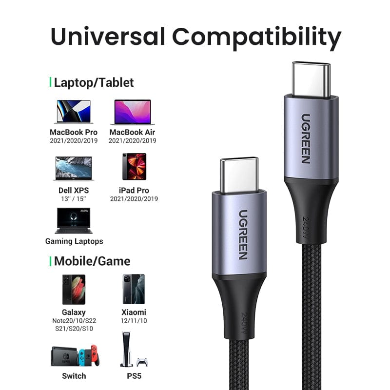 UGREEN UGREEN 240W USB Type C Cable Power Line PD3.1