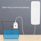 Wofea Tuya WiFi Water Leak Sensor – 80dB Alarm with Smart Life App & Water Level Monitor (No Hub Required) 2m length cable - Revel Smart